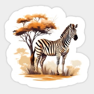 Cute zebra Sticker